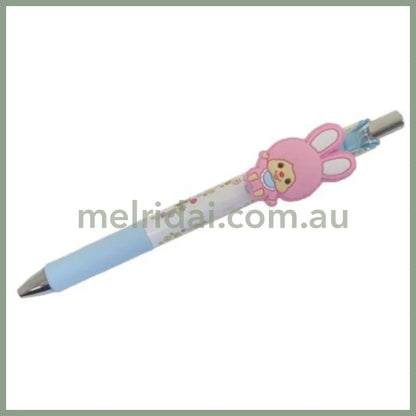 MONCHHICHI | Ballpoint Pen Gel Pen with Mascot W150×φ12mm (Blue)