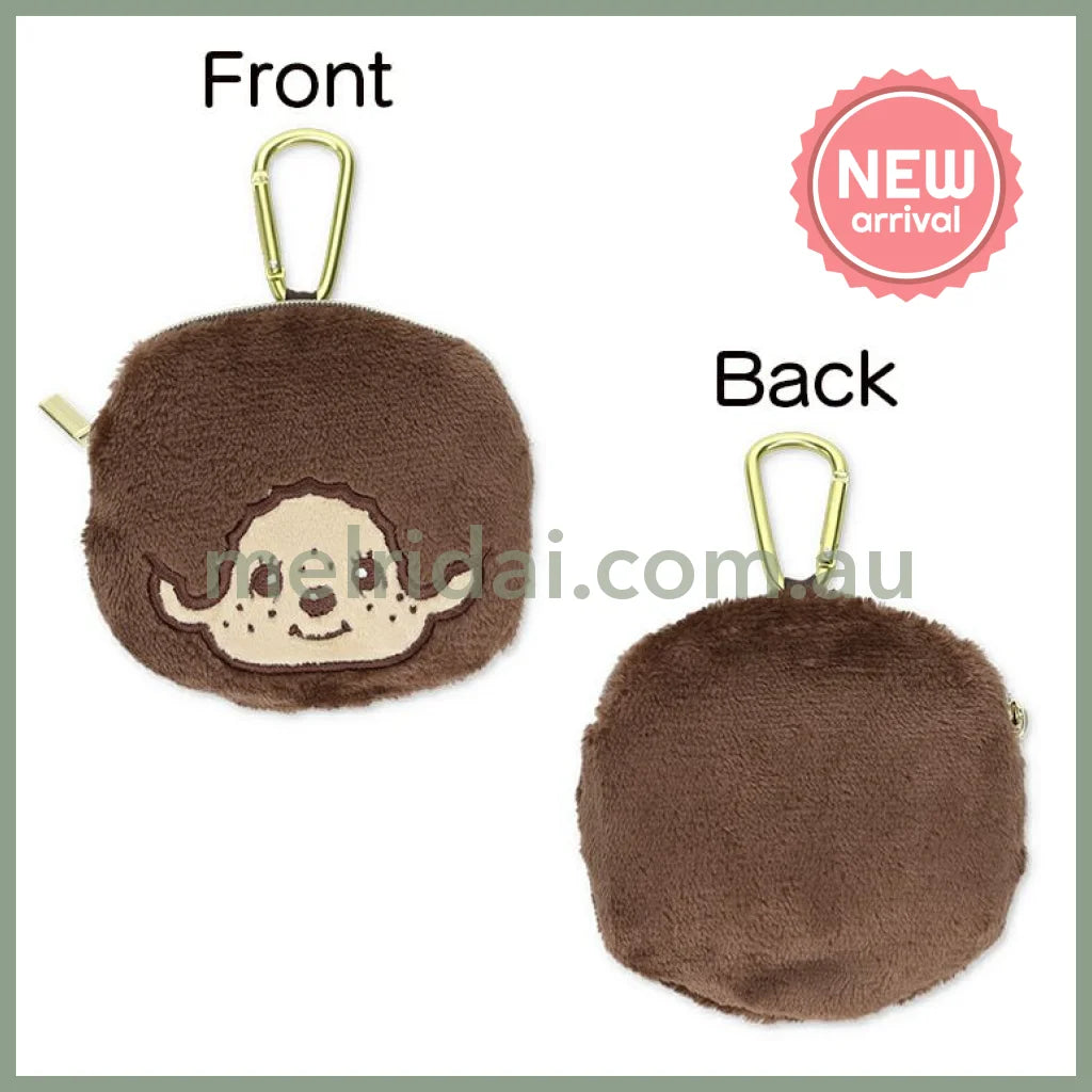 Monchhichi | Foldable Eco Shopping Bag 310×380×130mm & Mascot Pouch 110×110mm (Beige Love - Boy)