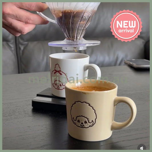 Monchhichi | Porcelain Mug Cup Φ80×75mm (Light Yellow)
