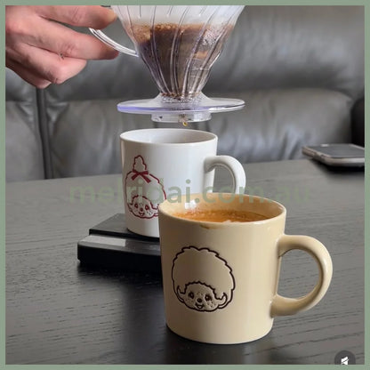 Monchhichi | Porcelain Mug Cup Φ80×75mm (Light Yellow)