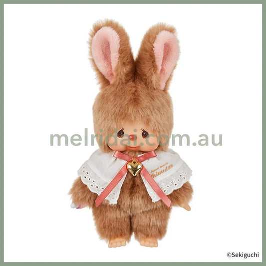 Monchhichi | Sweet Brown Chimtan S Rabbit Plush Toy Plush Doll H24×W12×D8.5cm