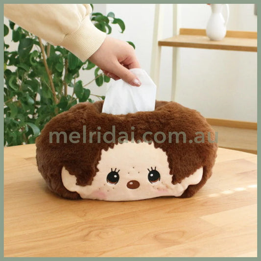 Monchhichi | Tissue Box Cover Plush 300×160×180mm (Smile Face)