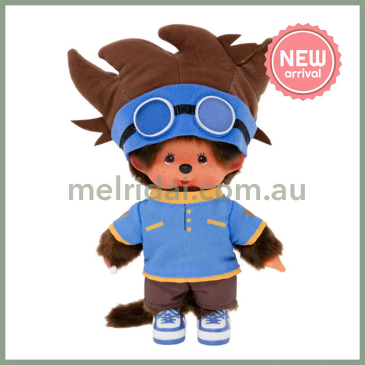 Monchhichi x Digimon | Bebichhichi Taichi Plush Doll Plush Toy 24cm Approx. (Adventure Special Collab)