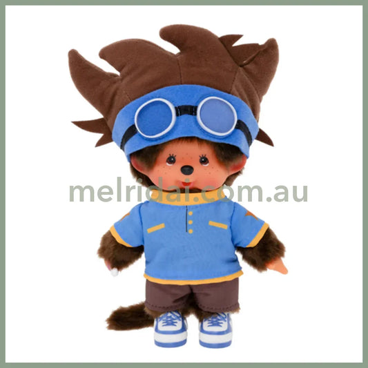 Monchhichi x Digimon | Bebichhichi Taichi Plush Doll Plush Toy 24cm Approx. (Adventure Special Collab)