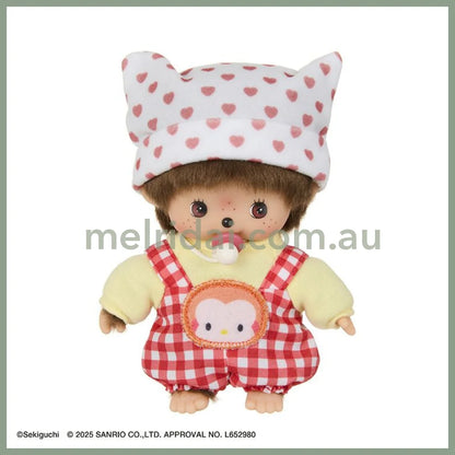 Monchhichi x Hello Kitty| Sekiguchi Bebichhichi Plush Toy Doll 15×10×7cm (20th Annoversary)