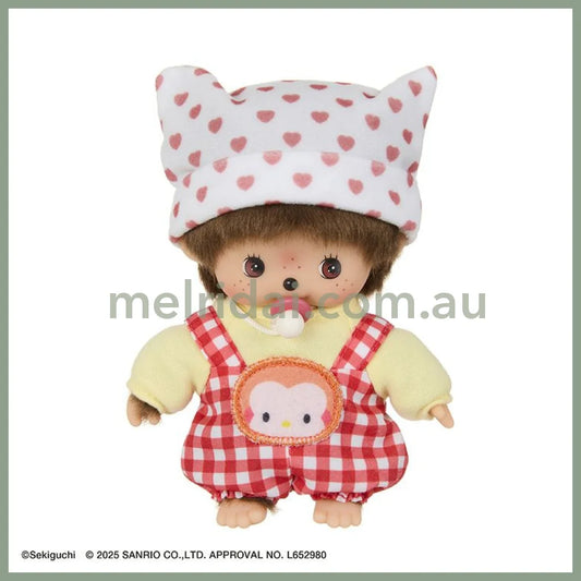 Monchhichi x Hello Kitty| Sekiguchi Bebichhichi Plush Toy Doll 15×10×7cm (20th Annoversary)