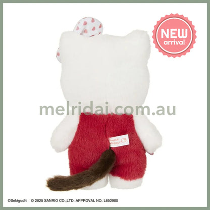 Monchhichi x Hello Kitty | Sekiguchi Plush Doll Toy H20×W12×D10cm (Special Collab 2nd Edition/Limited Edition)