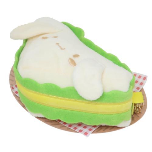 SANRIO | Cinnamoroll Mini Pouch Die-Cut Pouch Bag Charm Keychain H10 x W10 x D5cm (Sandwich)