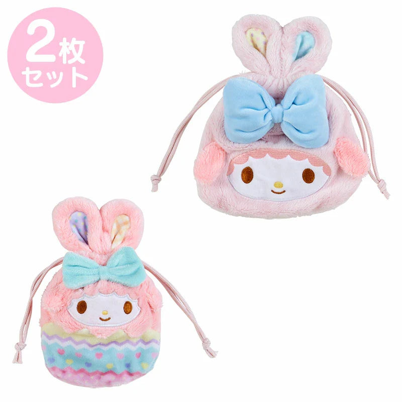 Sanrio | Drawstring Bag 2 Piece Set 日本三丽鸥 兔耳朵 抽绳束口袋套装 两个入 小羊必爱诺 My Sweet Piano