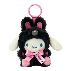 SANRIO | Cinnamoroll Mascot Holder Bag Charm Plush Keychain 140x80x130mm (Black Animals)