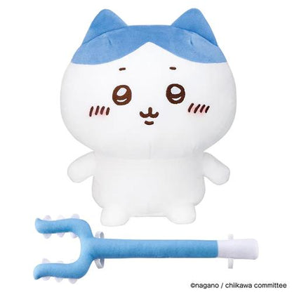 Chiikawa | Super Full Chatting Talking Plush Hachiware H250×W200×D135Mm 吉伊卡哇 八字喵/小八/小蓝 发声/说话玩偶