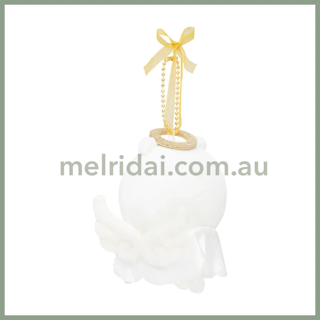 【Limit 1】Nagano Characters | Chiikawa Fuwapata Angel Mascot Holder Bag Charm Plush Keychain 105x130x65mm