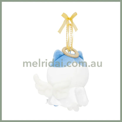 【Limit 1】Nagano Characters | Chiikawa Hachiware Fuwapata Angel Mascot Holder Bag Charm Plush Keychain 105x130x65mm