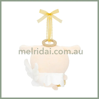 【Limit 1】Nagano Characters | Chiikawa Usagi Fuwapata Angel Mascot Holder Bag Charm Plush Keychain 105x130x65mm