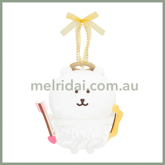 Nagano Characters | Fuwapata Angel Mascot Bag Charm Keychain 110×110×50mm (Bear)