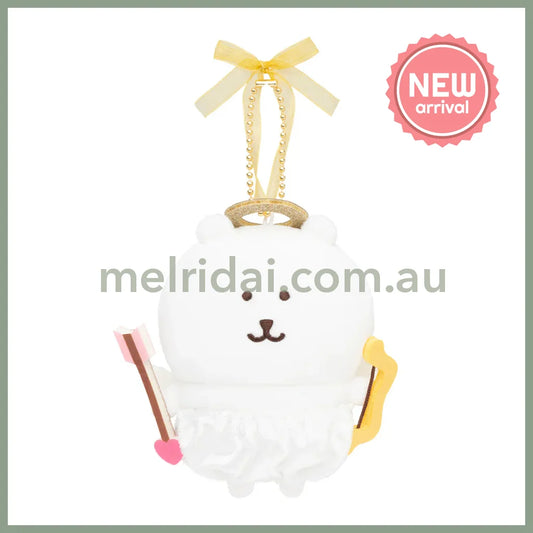 Nagano Characters | Fuwapata Angel Mascot Bag Charm Keychain 110×110×50mm (Bear)