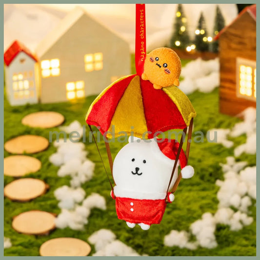 Nagano Characters | Hangable Parachute Christmas Bear Puppet 230×160×130mm
