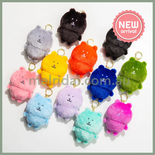 Nagano Characters | Matcha Nagano Bear Mascot Holer Plush Keychain Bag Charm 105 x 75 x 50mm (Colorful)