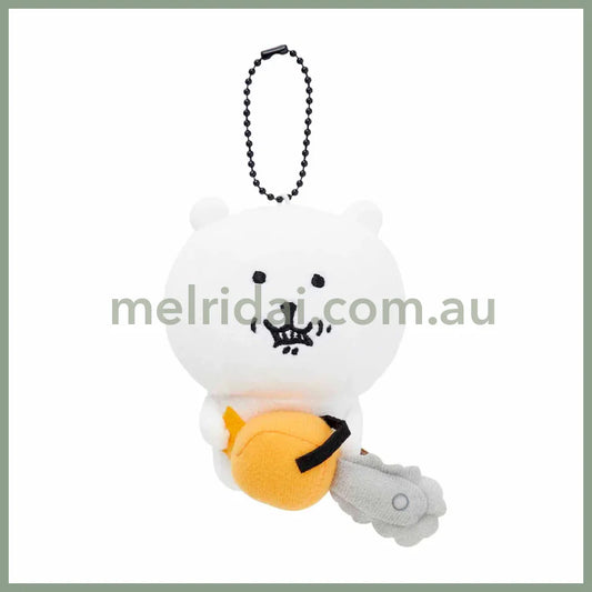 Nagano Friends | Mini Mascot Holder Plush Keychain H100 X W90 D70Mm (Chainsaw)