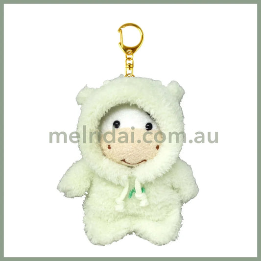 Naito Design | Laboratory Puton Mascot Holder Plush Keychain 22Cm×20Cm×14.5Cm (Cow)