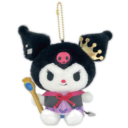 SANRIO | Kuromi Mascot Holder Bag Charm Plush Keychain 155×75×120mm (Fragaria Memories Knight)