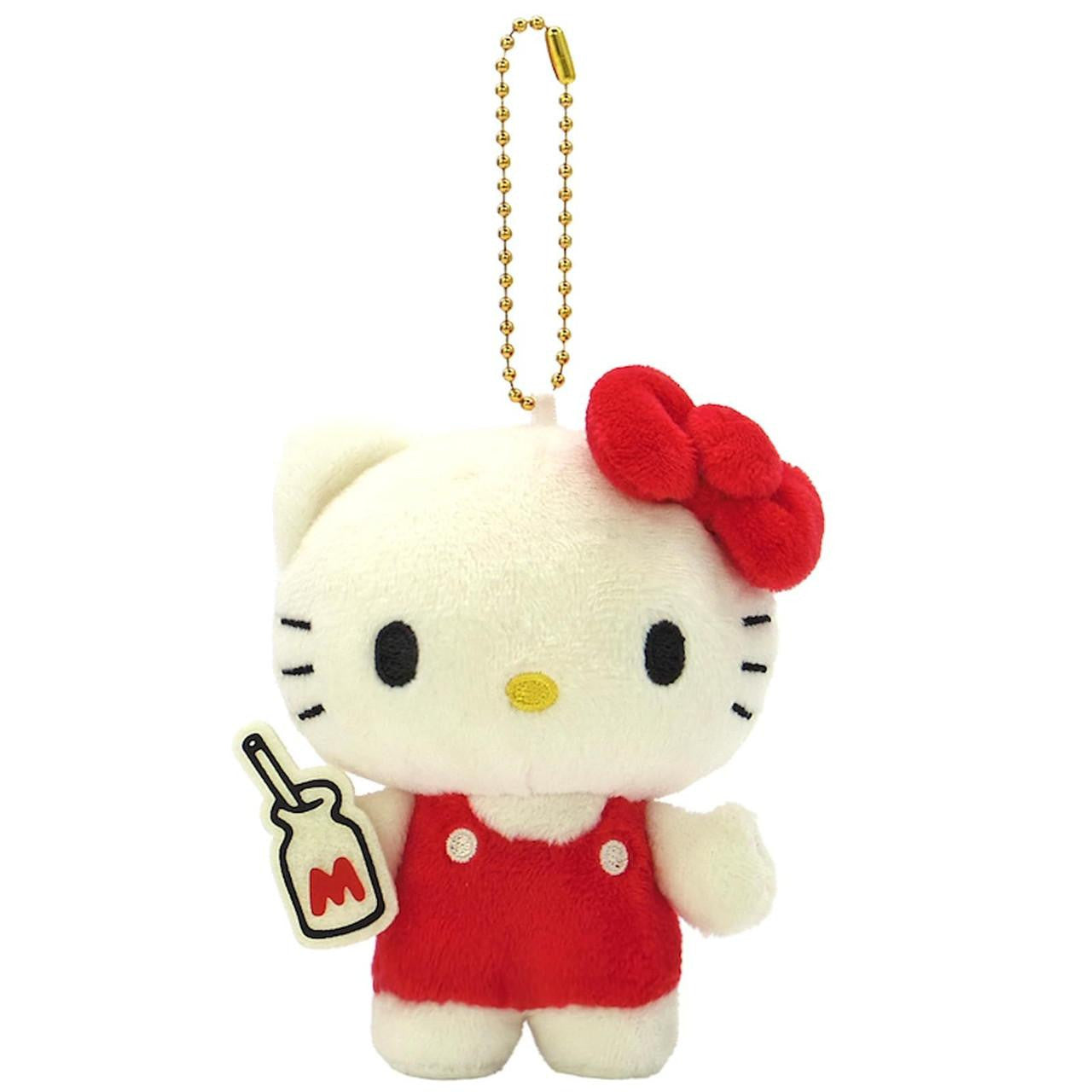 SANRIO | Hello Kitty Mascot Holder Bag Charm Plush Keychain 65x85x105mm (Classic Retro - Milk)