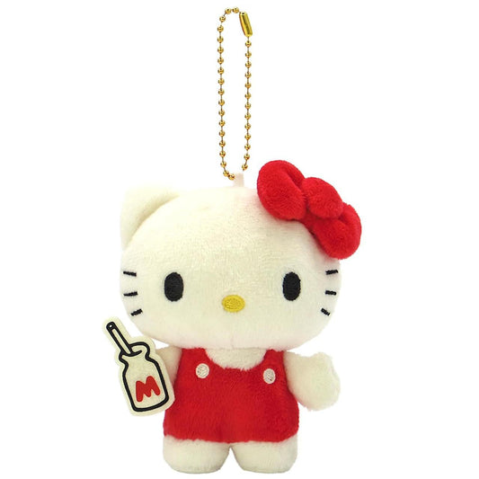 SANRIO | Hello Kitty Mascot Holder Bag Charm Plush Keychain 65x85x105mm (Classic Retro - Milk)
