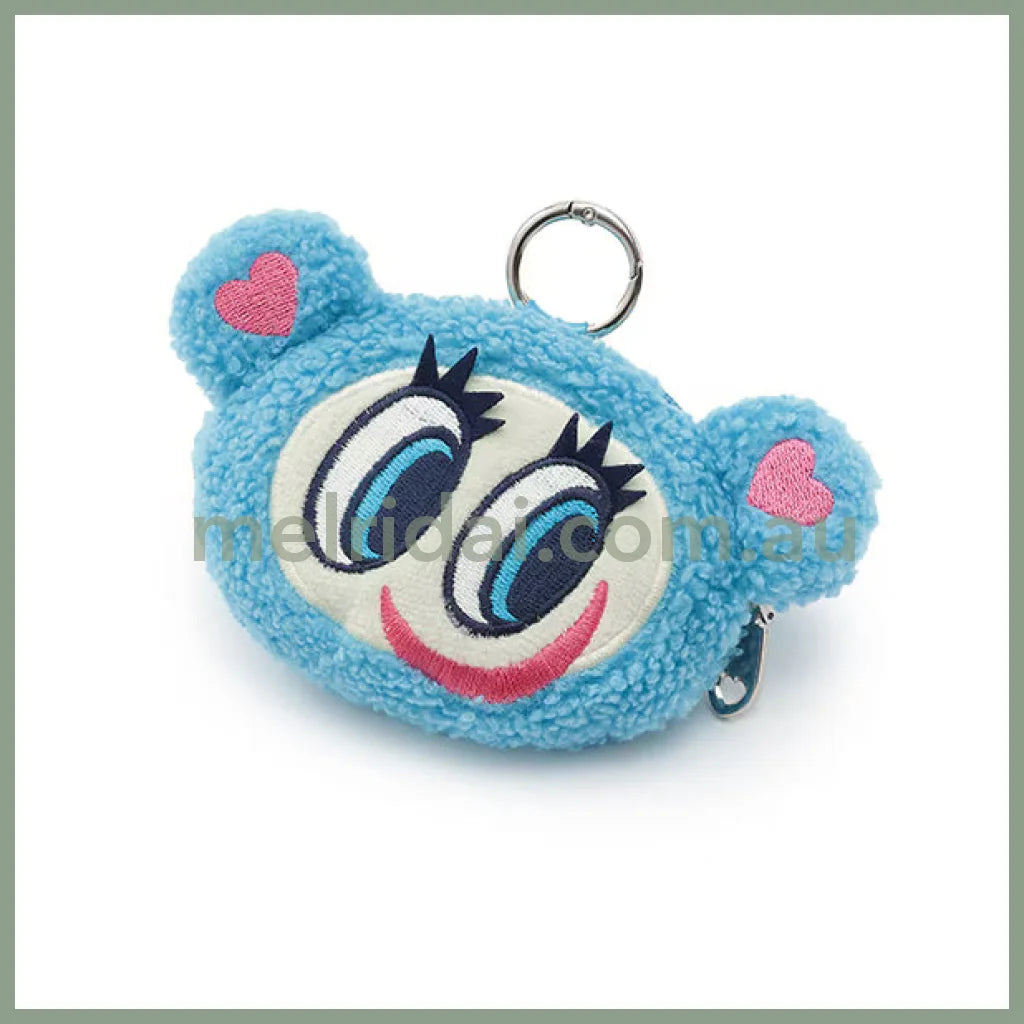NARUMIYA Chatacter | Angel Blue Fluffy Mini Pouch Keychain 85×140×30mm (25th Anniversary / POPUP Limited)