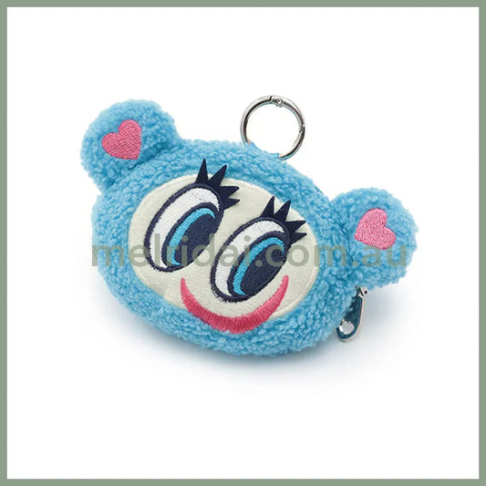 NARUMIYA Chatacter | Angel Blue Fluffy Mini Pouch Keychain 85×140×30mm (25th Anniversary / POPUP Limited)