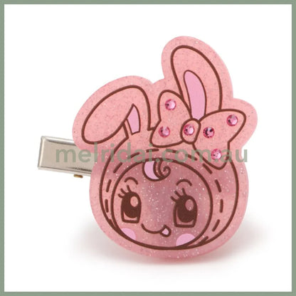 NARUMIYA Chatacter | Mezzo Piano Pink Sparkly Bangs Clips Hair Clip 50×40mm (25th Anniversary / POPUP Limited)
