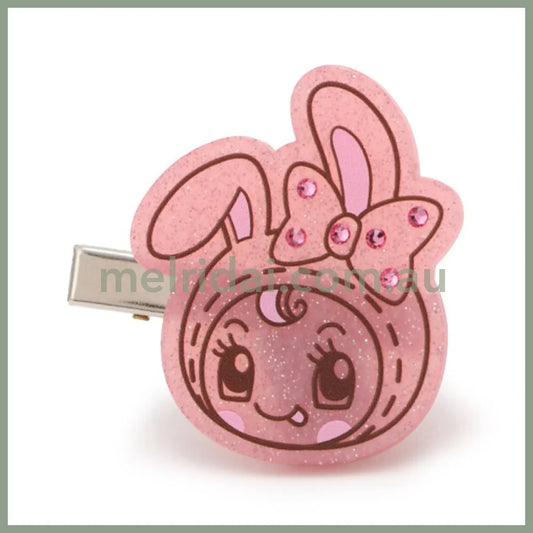 NARUMIYA Chatacter | Mezzo Piano Pink Sparkly Bangs Clips Hair Clip 50×40mm (25th Anniversary / POPUP Limited)