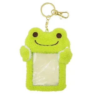 Pickles the Frog | Fluffy Card Holder Keychain 14×10×2cm