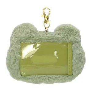 Pickles The Frog | Fluffy Pass Case Keychain 100X135X50Mm