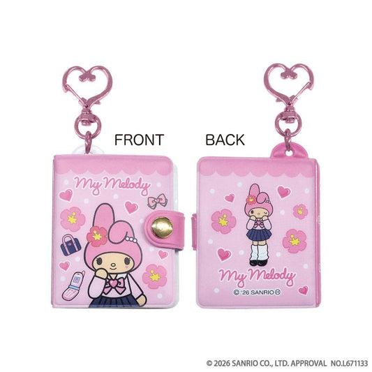 SANRIO | My Melody Mini Photo Album Keychain Sticker Holder 52x35mm (Gogo Gal Collection)