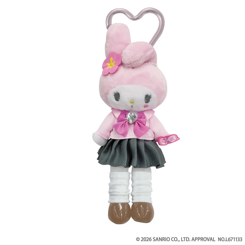 SANRIO | My Melody Style Up Mascot Holder Bag Charm Keychain 175x84x56mm (Gogo Gal Collection)
