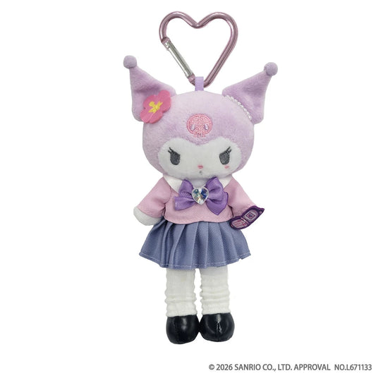 SANRIO | Kuromi Style Up Mascot Holder Bag Charm Keychain 175x84x56mm (Gogo Gal Collection)