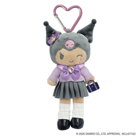 SANRIO | Kuromi Suntan Style Up Mascot Holder Bag Charm Keychain 175x84x56mm (Gogo Gal Collection)