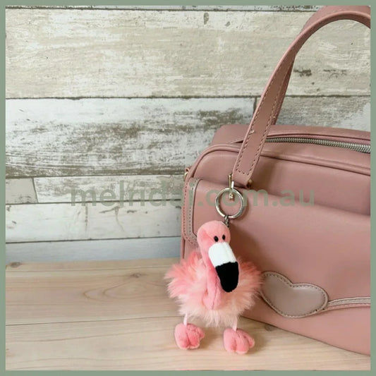 NICI Flamingo with Hood Bean Bag Charm Key Holder 10 cm
