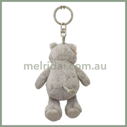 NICI Hippo 10cm Bean Bag Keyring Keyholder