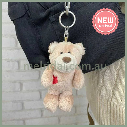NICI Love Bear 10cm Bean Bag Keyring Keyholder BN