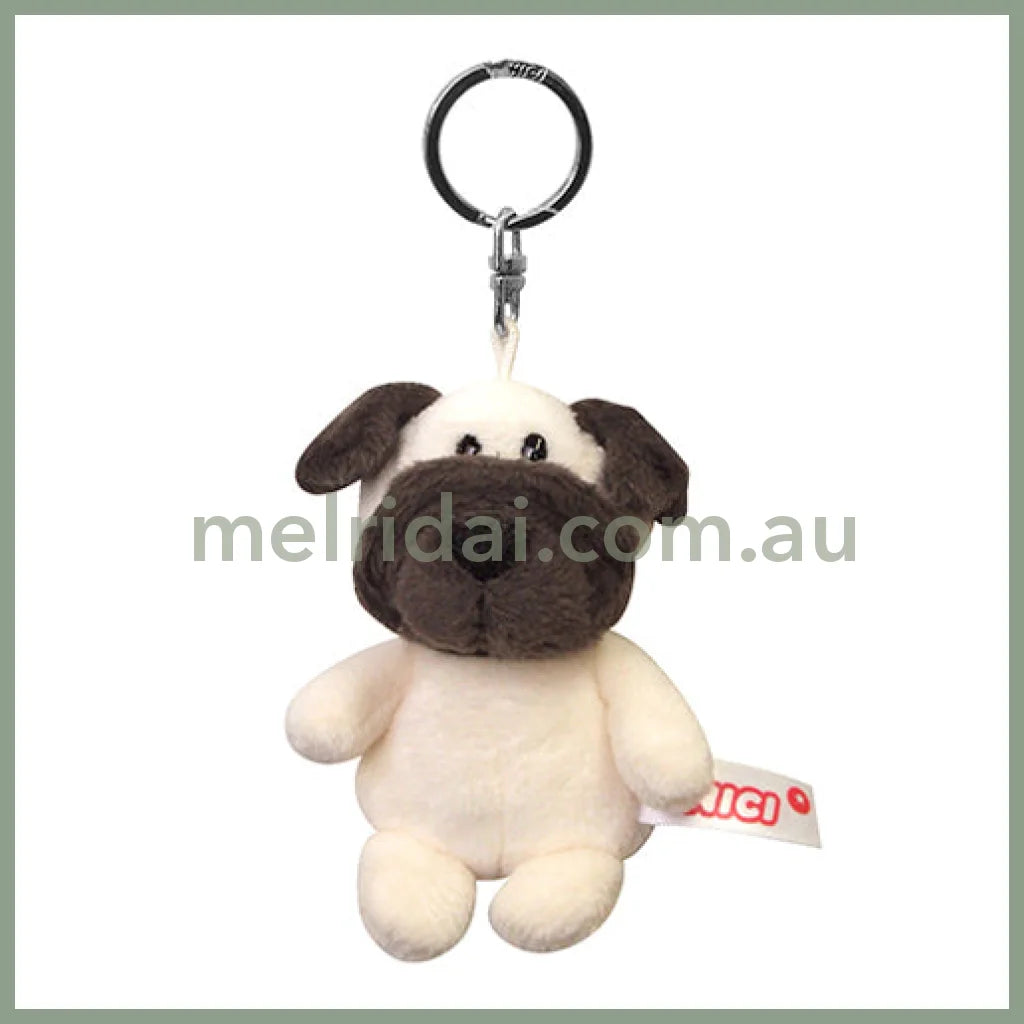 NICI Pug 10cm Bean Bag Keyring Keyholder