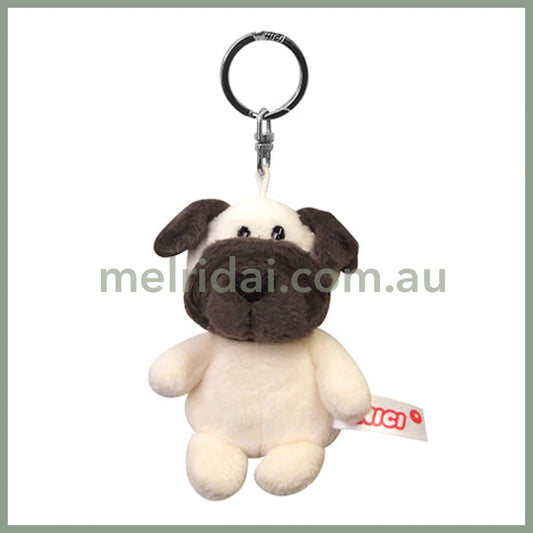 NICI Pug 10cm Bean Bag Keyring Keyholder