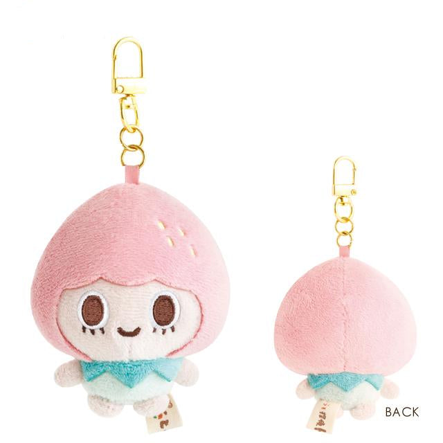 SAN-X | Uso Tantei Tomanto Debut Berilly Strawberry Mascot Holder Plush Keychain 80×70×45mm