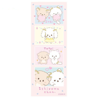 SAN-X | Ishiyowa-chan's Favorite Theme Ishiyowa's Daily Life 4-Cut Stickers 150x50mm (Love My Favorite Idol)