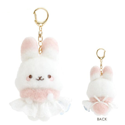 AN-X | Sugarcocomuu Apron Skirt Hanging Plush Toy Keychain Bag Charm 115×105×80mm (Sugarcocomuu's Holiday Lying Down Sleeping)