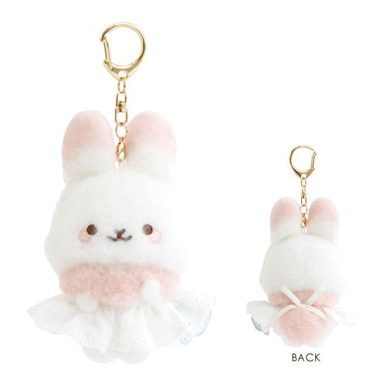 AN-X | Sugarcocomuu Apron Skirt Hanging Plush Toy Keychain Bag Charm 115×105×80mm (Sugarcocomuu's Holiday Lying Down Sleeping)