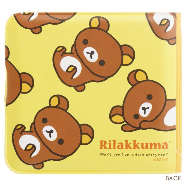 SAN-X | Rilakkuma Small Vinyl Wallet 90×95×10mm (Yellow)