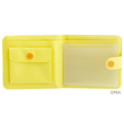 SAN-X | Rilakkuma Small Vinyl Wallet 90×95×10mm (Yellow)