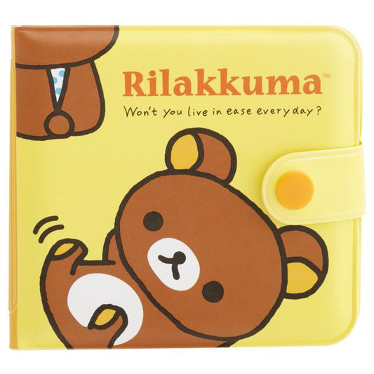 SAN-X | Rilakkuma Small Vinyl Wallet 90×95×10mm (Yellow)