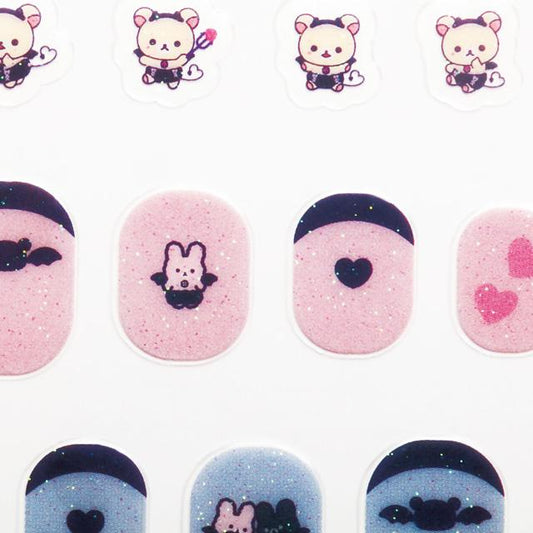 SAN-X | Rilakkuma Nail Sticker 130×105mm (Korilakkuma’s Little Devil Feeling)